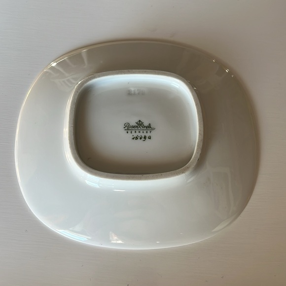 Rosenthal Raymond Peynet Plate Dish Porcelain Lovers Bench Doves Germany Vintage - Picture 6 of 12
